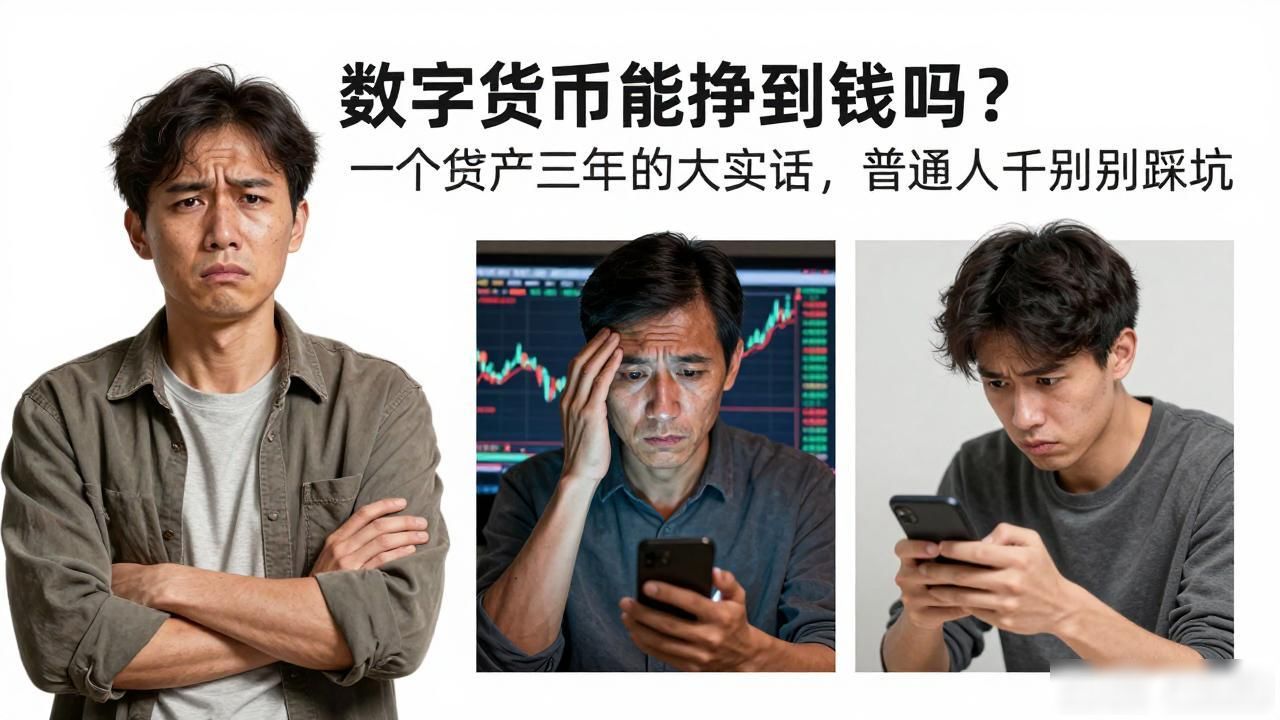 数字货币能挣到钱吗吗？一个散户三年的大实话，普通人千万别踩坑
