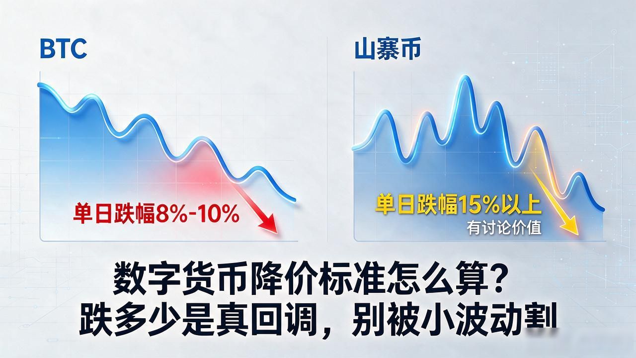 数字货币降价标准怎么算？跌多少是真回调，别被小波动割
