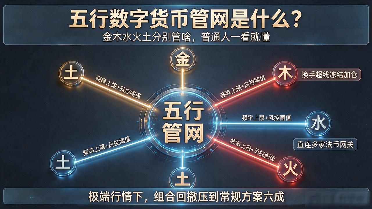 五行数字货币管网是什么？金木水火土分别管啥，普通人一看就懂