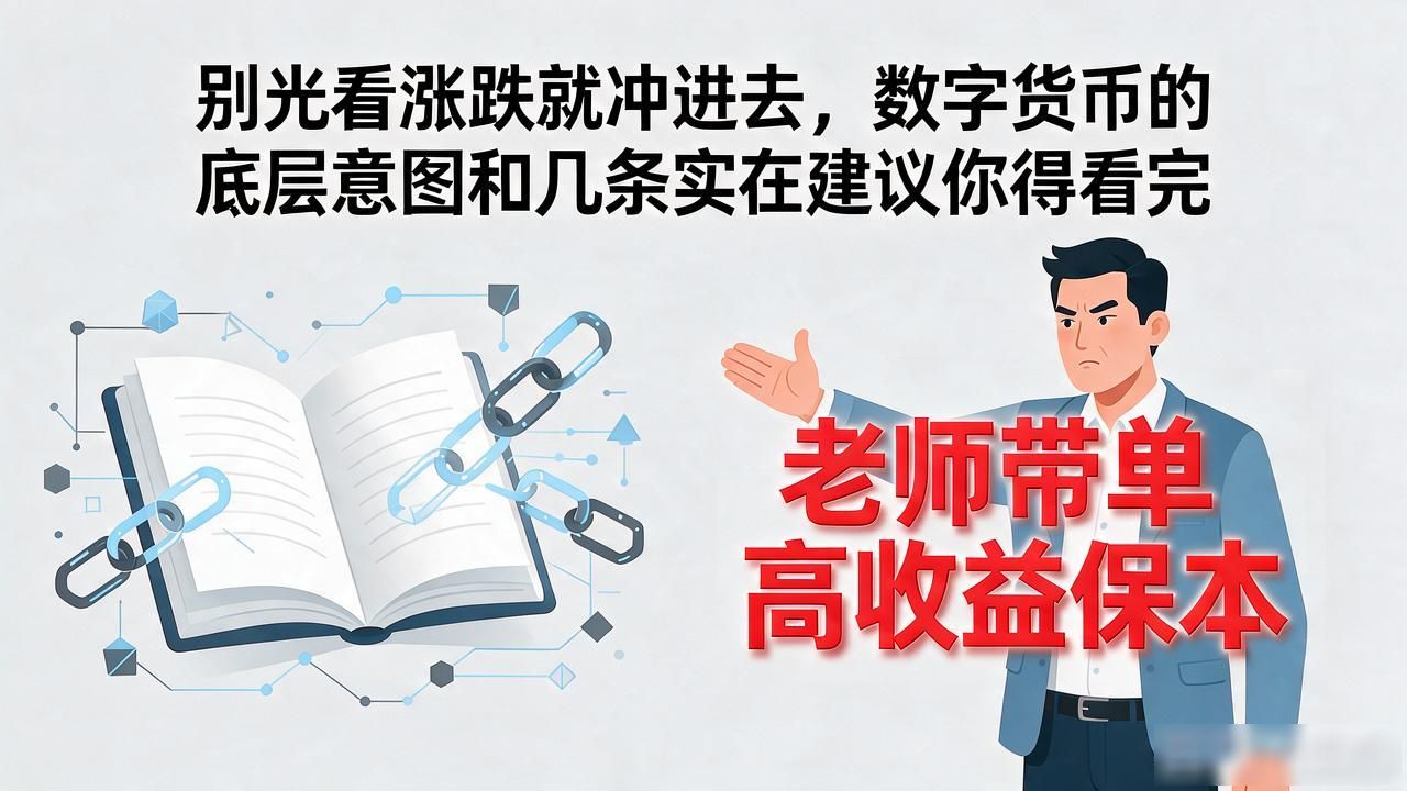 别光看涨跌就冲进去，数字货币的底层意图和几条实在建议你得看完