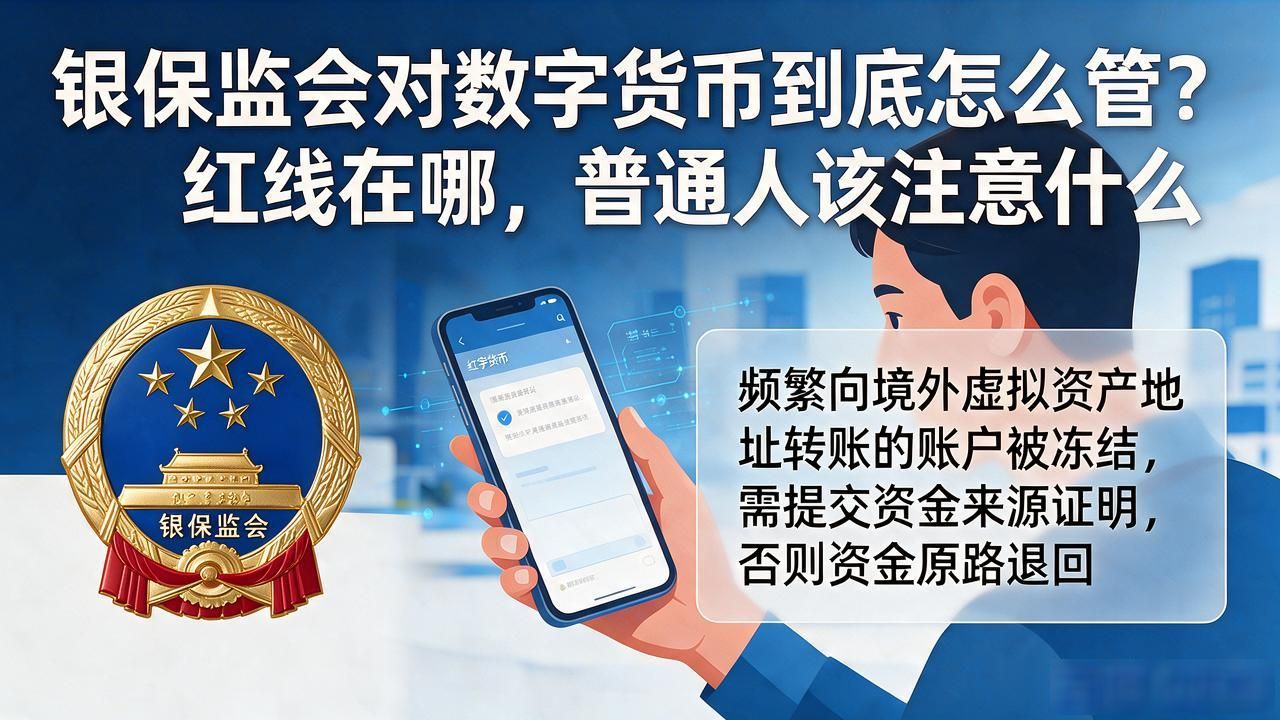 银保监会对数字货币到底怎么管？红线在哪，普通人该注意什么