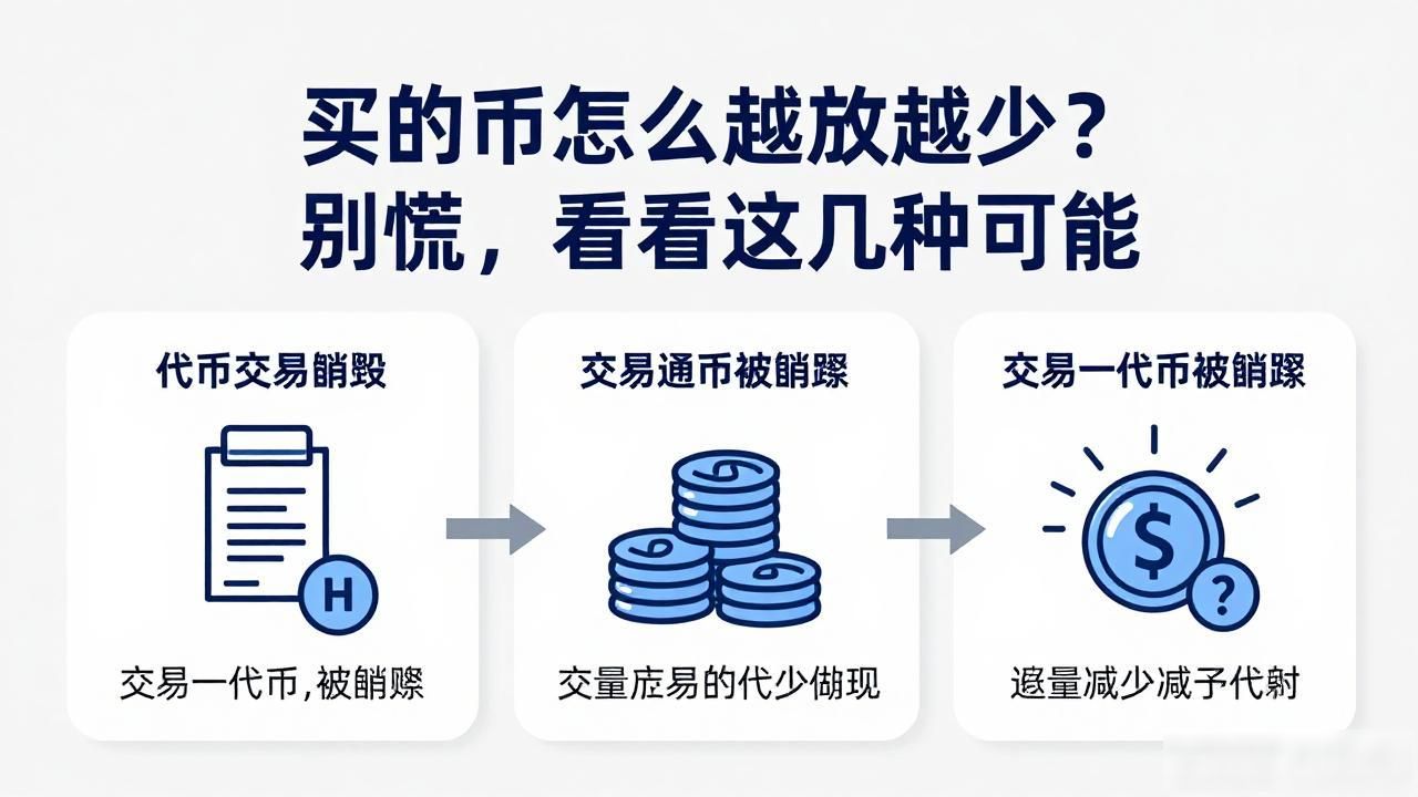 买的币怎么越放越少?别慌,看看这几种可能-第1张图片-imToken 官网|全球领先多链去中心化钱包|BTC ETH NFT DeFi 管理工具 买的币怎么越放越少?别慌,看看这几种可能-第1张图片-imToken 官网|全球领先多链去中心化钱包|BTC ETH NFT DeFi 管理工具